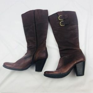 BOC/Born Womens Brown Leather Boots Tall